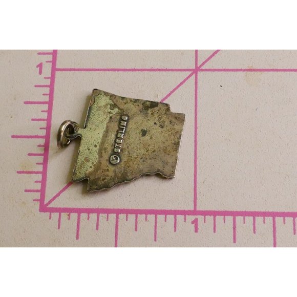 VTG Sterling Silver Arkansas Charm Fort Smith Pine Bluff Hot Springs Little Rock - Picture 2 of 3
